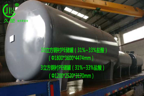 在未來，越來越多的用戶會選擇鋼襯塑鹽酸儲罐